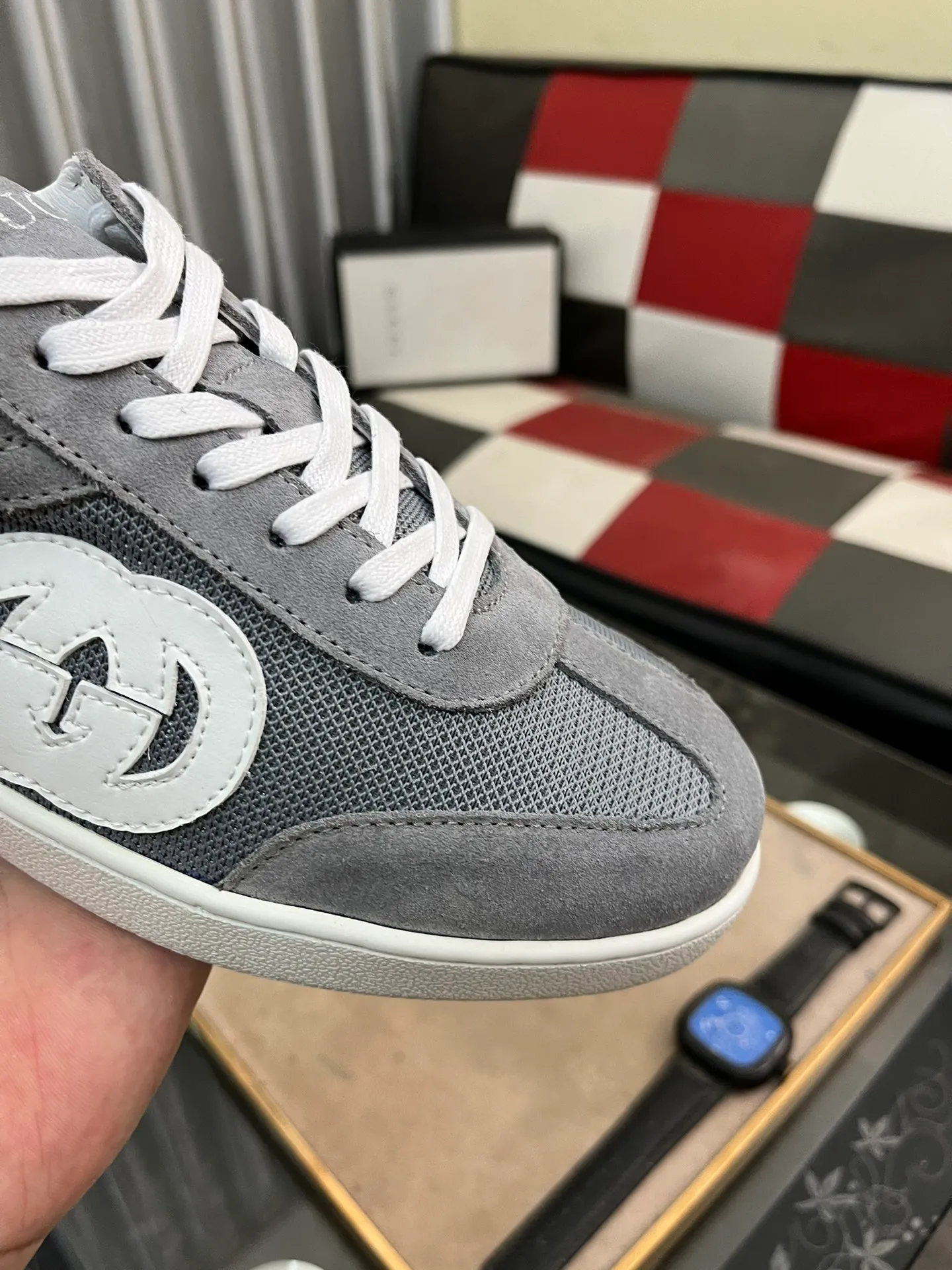 Men's shoes💰380⌚️⌚️[GUCCI] Gucci men's casual shoes are absolutely popular🔥The ultimate matching item for trendy men! The charm of super texture is irresistible, the main recommendation, the flower leather color is bright! The upper is made of high-quality cowhide + brand printed fabric, sheepskin feet, wear-resistant rubber sole, noble and elegant! Extremely comfortable🎁🎁You can be as handsome as you want💪 38-447️⃣colors available